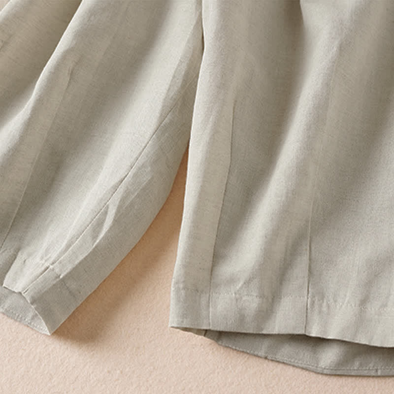 Buddha Stones Summer Casual Minimalist Solid Bermuda Shorts Women's Shorts With Pockets - image 4