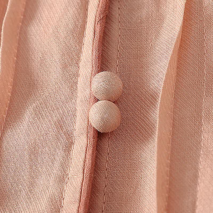 Buddha Stones Spring Summer Casual Elegant Embroidery Floral Leaves Button-Up Women's Long Sleeve Shirts - image 5