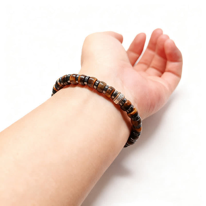 Buddha Stones Natural Tiger Eye Antique Silver Lion Confidence Bead Bracelet - image 12