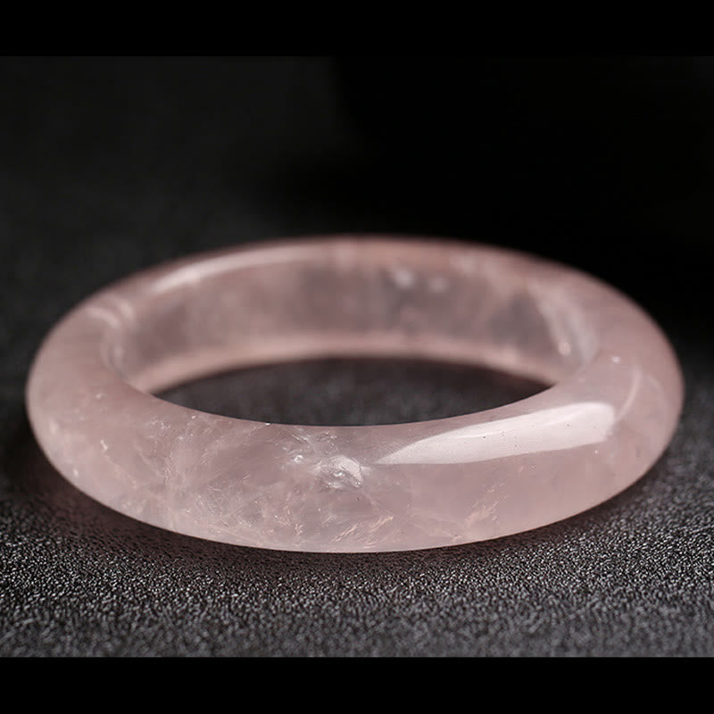 Buddha Stones  Natural Rose Quartz Love Caring Bracelet Bangle - image 7