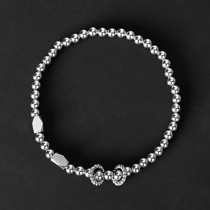 Buddha Stones 4mm Small Beads Titanium Steel Stimulation Bracelet - image 1