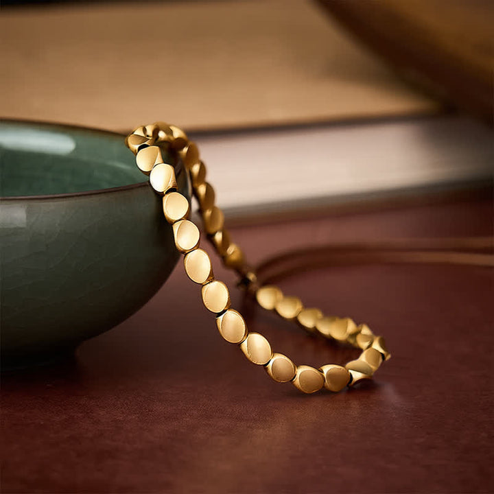 Buddha Stones Copper Irregular-shaped Bead Balance String Bracelet - image 3