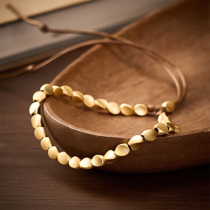Buddha Stones Copper Irregular-shaped Bead Balance String Bracelet - image 1
