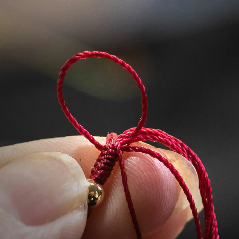 Buddha Stones Hand Woven Colorful Red String Protection Tibetan Adjustable Bracelet - image 2