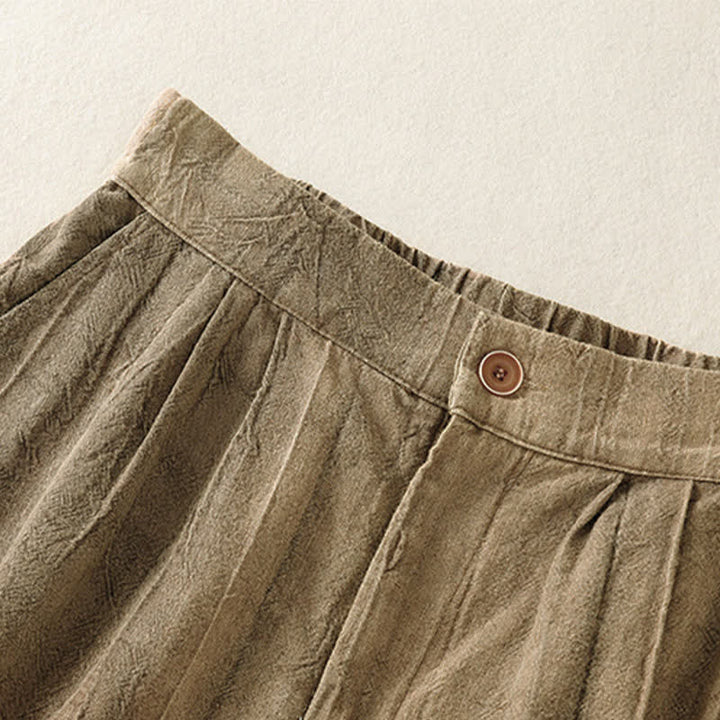 Buddha Stones Summer Casual Minimalist Solid Women's Shorts With Pocket - image 2
