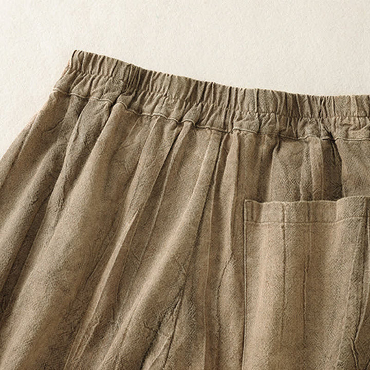 Buddha Stones Summer Casual Minimalist Solid Women's Shorts With Pocket - image 8