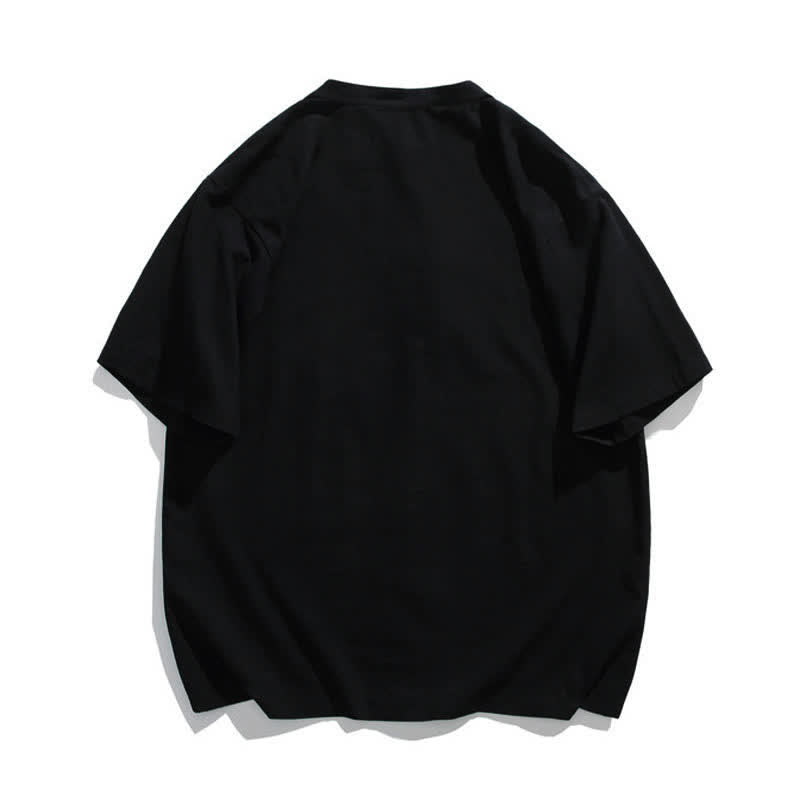 Buddha Stones Summer Tang Style Mandarin Collar Frog Button Leaf Embroidery Men's Short Sleeve Shirts - image 1