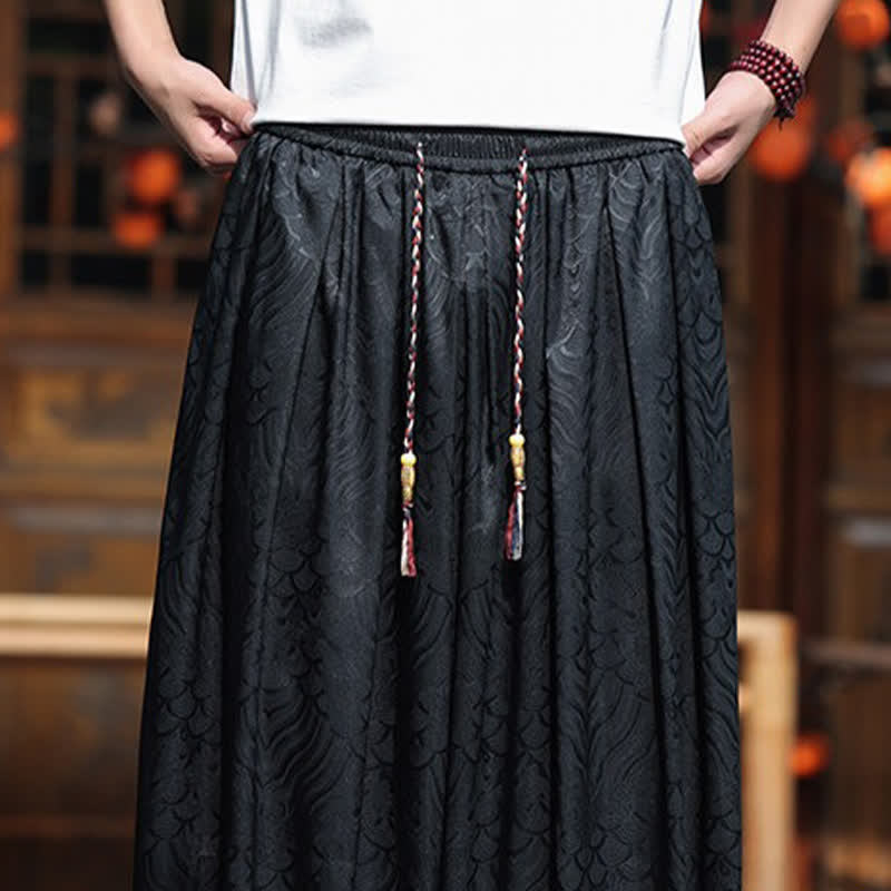 Buddha Stones Summer Casual Boho Abstract Ankle Pants Men's Harem Pants - image 18