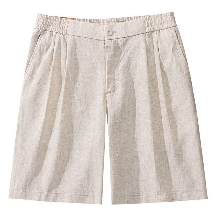 Buddha Stones Summer Casual Minimalist Solid Zipper Design Men's Shorts With Pockets - image 4