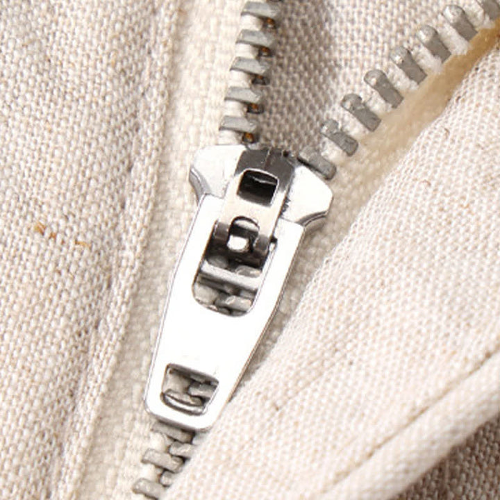 Buddha Stones Summer Casual Minimalist Solid Zipper Design Men's Shorts With Pockets - image 8