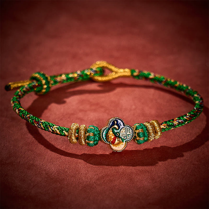 Buddha Stones Hand-Woven Koi Fish Fu Character Success Rope Bracelet - image 13