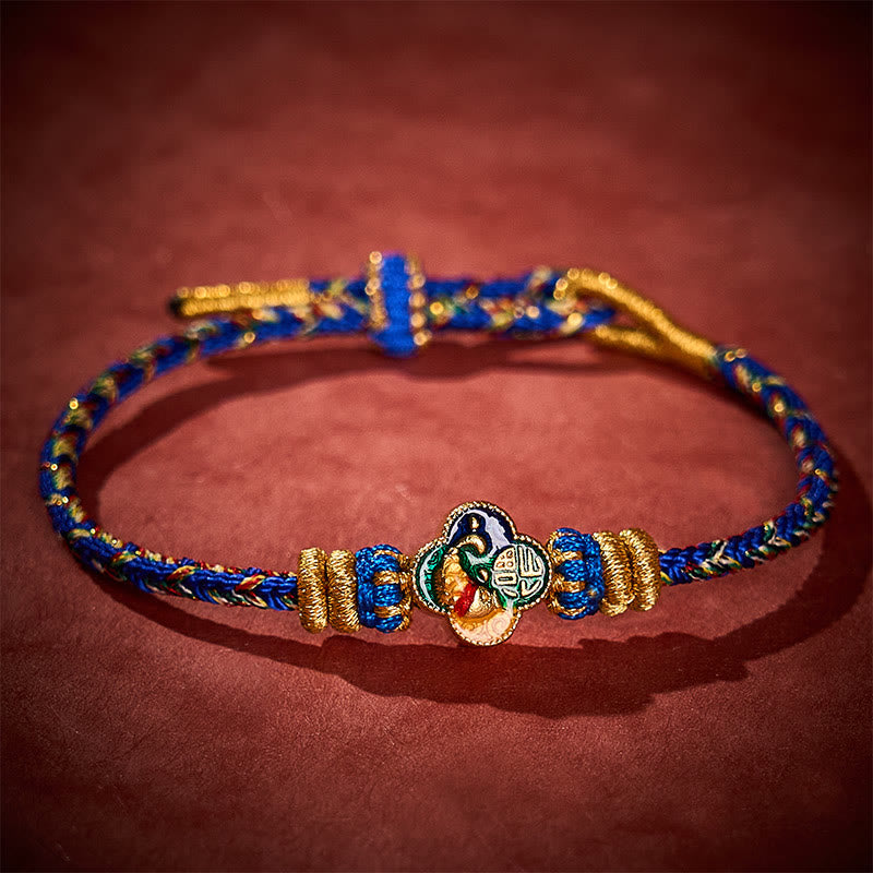 Buddha Stones Hand-Woven Koi Fish Fu Character Success Rope Bracelet - image 17