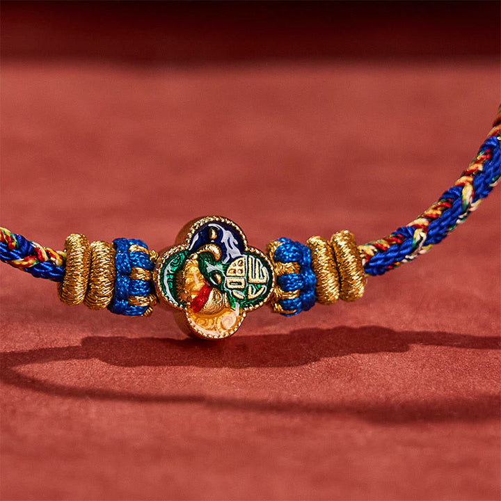 Buddha Stones Hand-Woven Koi Fish Fu Character Success Rope Bracelet - image 18