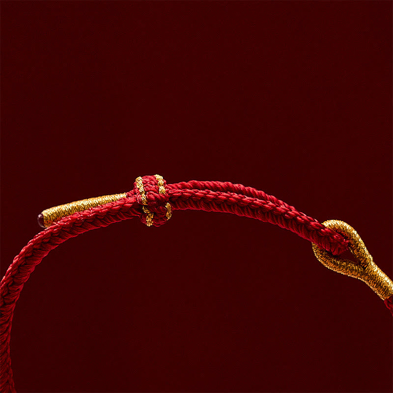 Buddha Stones Hand-Woven Red String Sunflower Luck Bracelet - image 10
