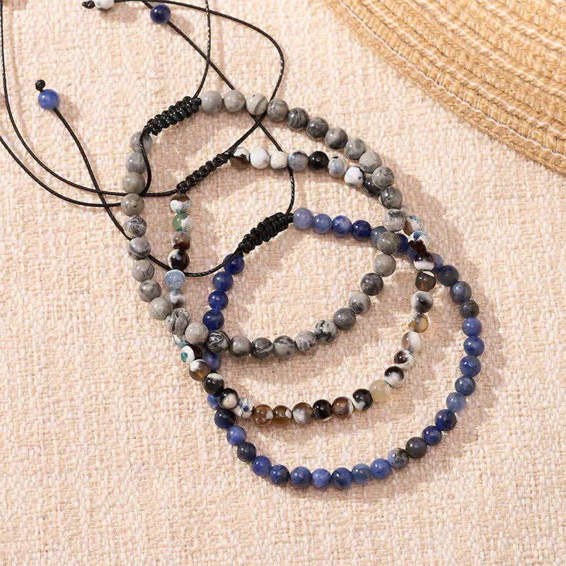 Buddha Stones 3pcs "Ignite Your Grounded Power" Fire Agate Truth Bracelet Includes Gift Message Card - image 1