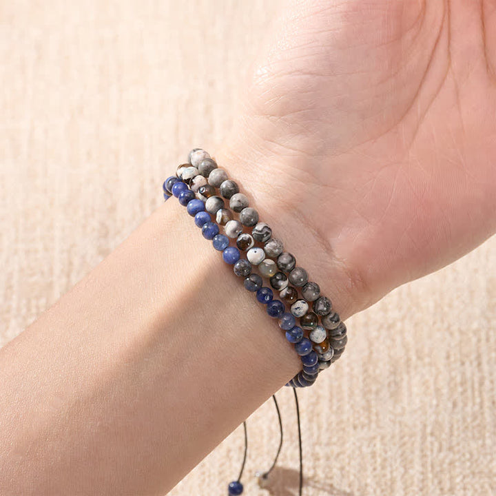 Buddha Stones 3pcs "Ignite Your Grounded Power" Fire Agate Truth Bracelet Includes Gift Message Card - image 3