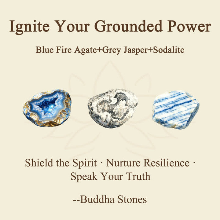 Buddha Stones 3pcs "Ignite Your Grounded Power" Fire Agate Truth Bracelet Includes Gift Message Card - image 5
