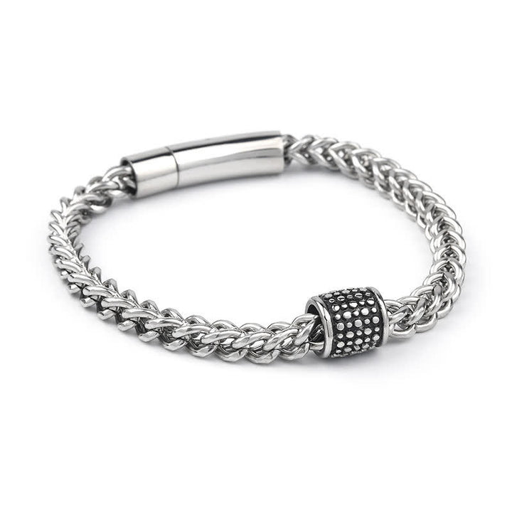 Buddha Stones Titanium Steel Braided Chain Strengthen Bracelet - image 3
