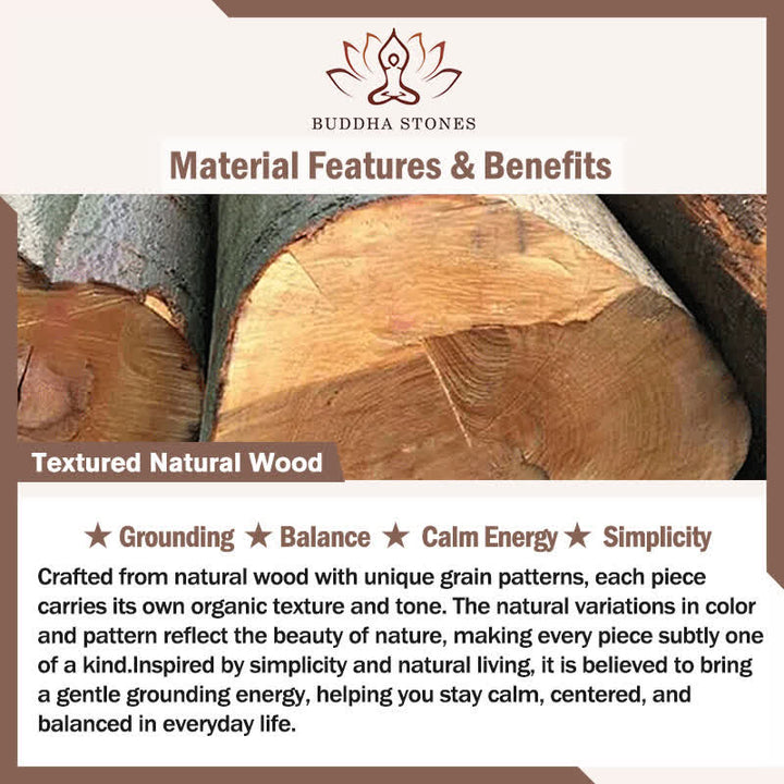 Buddha Stones Natural Wood Square Ritual Box Purification Incense Burner - image 6