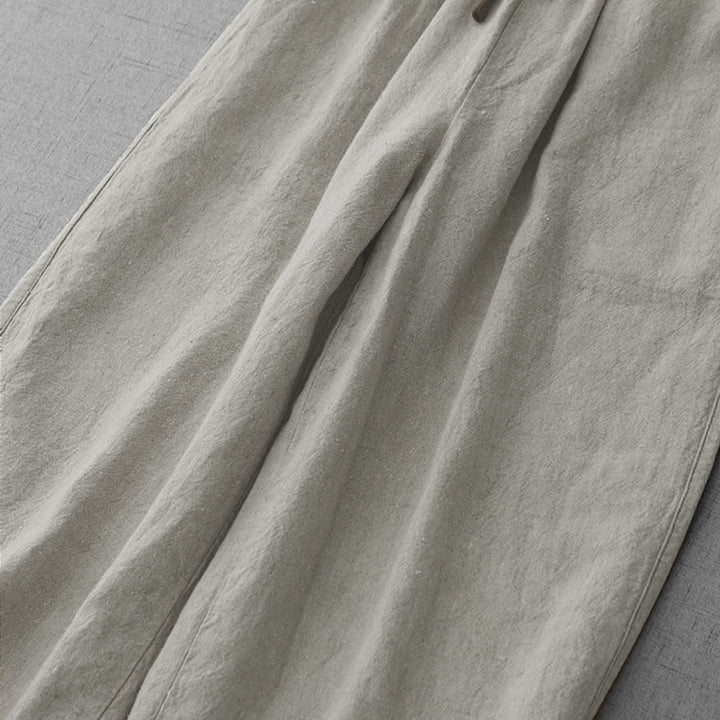 Buddha Stones Casual Daily Drawstring Simple Design Women's Pants With Pockets - image 8