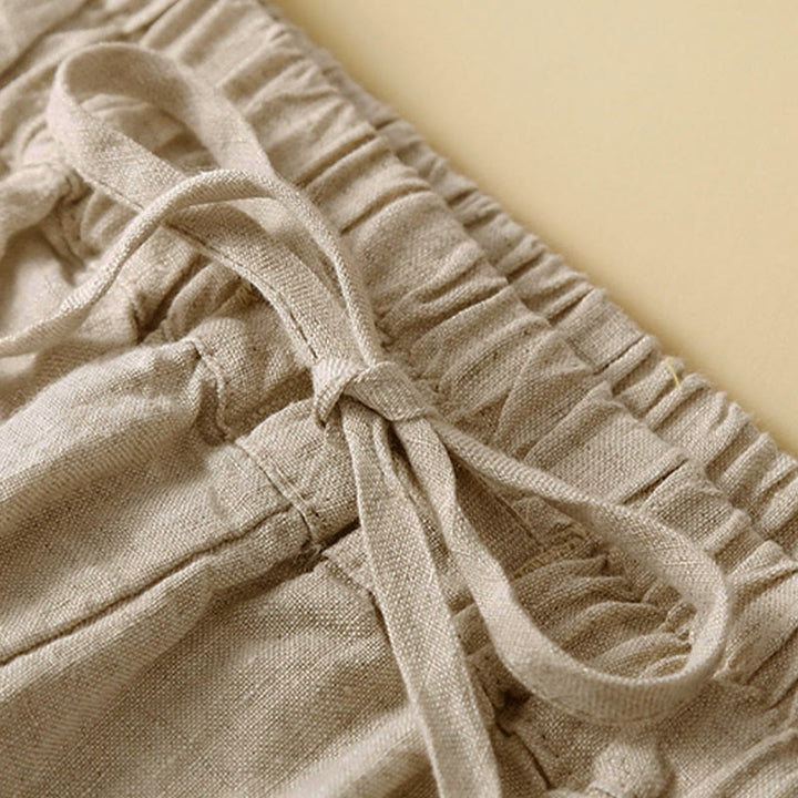 Buddha Stones Commute Women's Plain Harem Capri Pants With Pockets - image 14