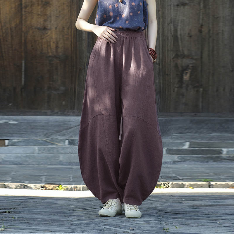 Buddha Stones Pants Harem Trousers Loose Zen Yoga Tai Chi Women's Pants - image 7