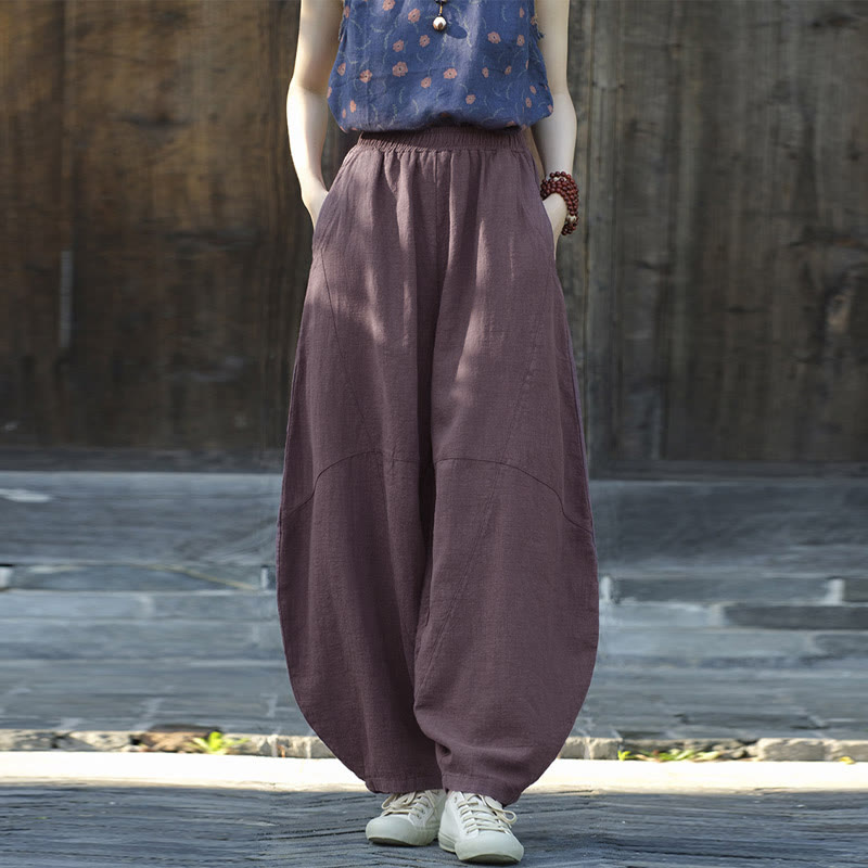 Buddha Stones Pants Harem Trousers Loose Zen Yoga Tai Chi Women's Pants - image 6