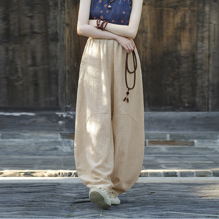 Buddha Stones Pants Harem Trousers Loose Zen Yoga Tai Chi Women's Pants - image 1