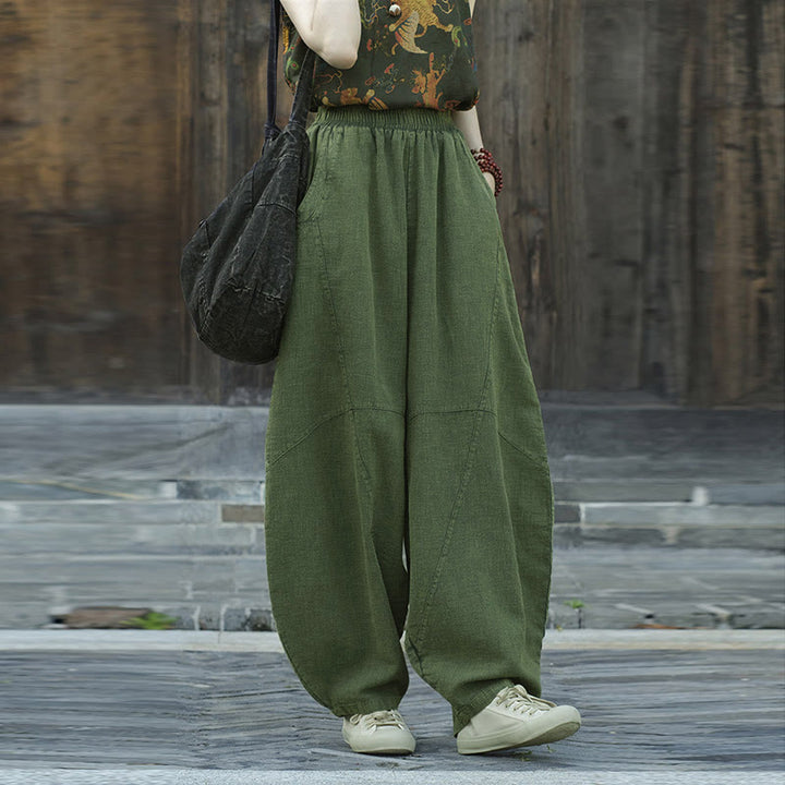 Buddha Stones Pants Harem Trousers Loose Zen Yoga Tai Chi Women's Pants - image 18