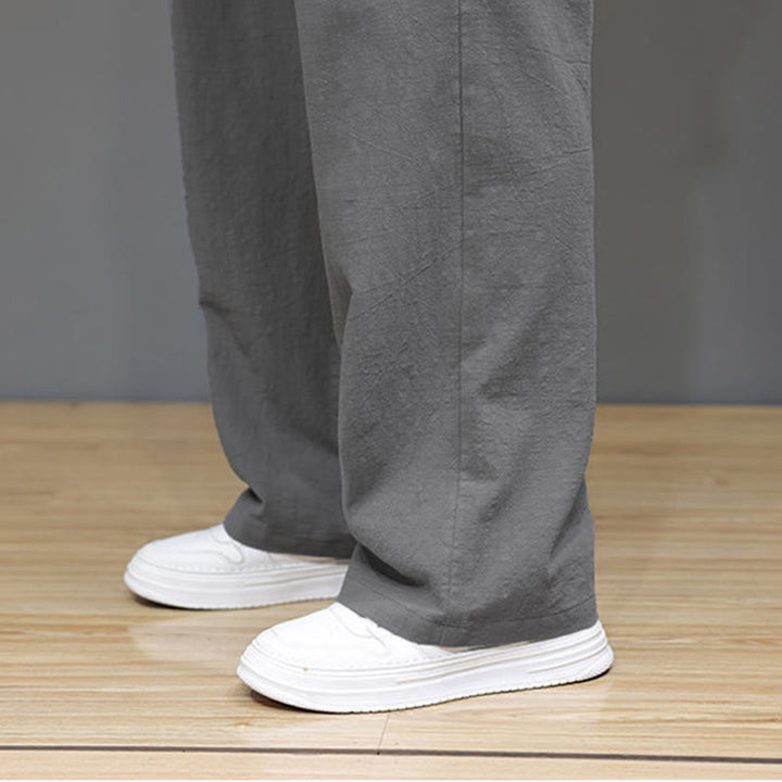 Buddha Stones Summer Men's Straight Leg Pants With Pockets - image 30