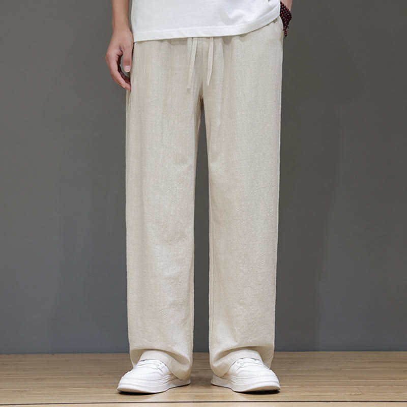 Buddha Stones Summer Men's Straight Leg Pants With Pockets - image 12