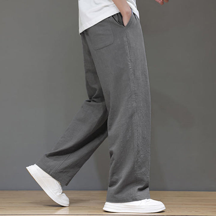 Buddha Stones Summer Men's Straight Leg Pants With Pockets - image 23