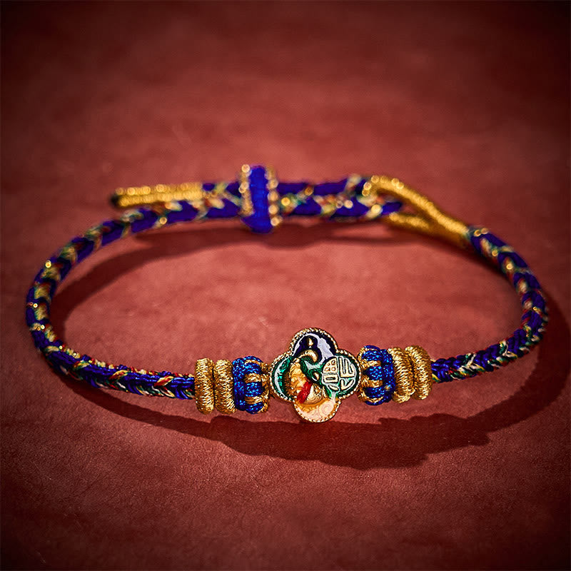 Buddha Stones Hand-Woven Koi Fish Fu Character Success Rope Bracelet - image 17