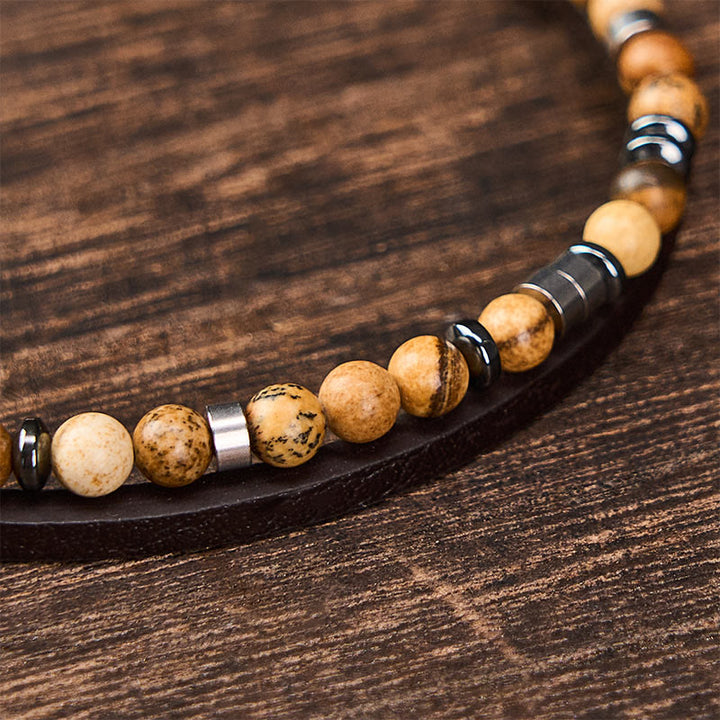 Buddha Stones Lapis Lazuli Truth Double Wrap Leather Bracelet - image 28