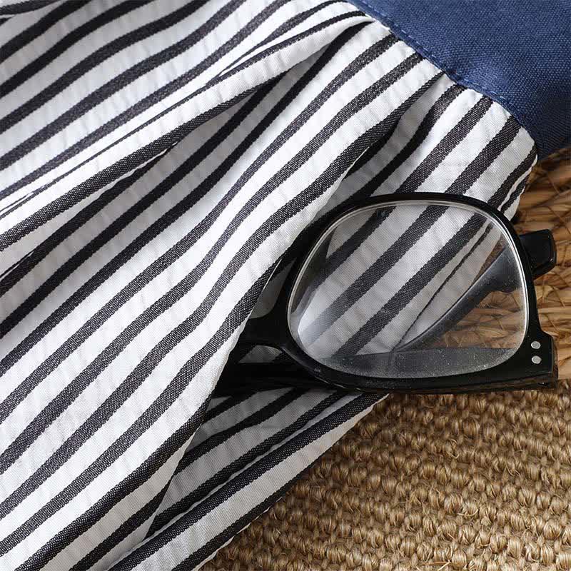 Buddha Stones Summer Casual Drawstring Striped Long Pants Women's Wide Leg Pants With Pocket - image 10
