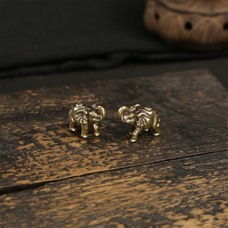 Buddha Stones Brass Elephant Five Emperor Coins Gourd Pi Xiu Wisdom Keychains - image 14