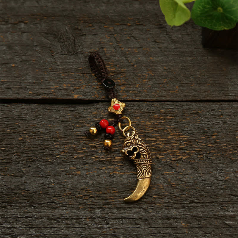 Buddha Stones Copper Pi Xiu Braided Five Emperor Coins Gourd Wealth Keychains - Chinese Knot - image 9