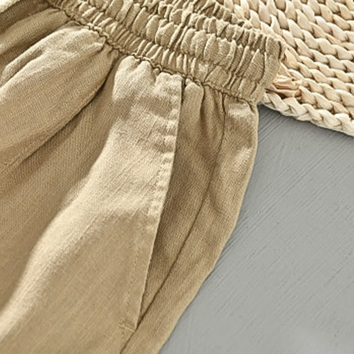 Buddha Stones Spring Summer Casual Minimalist Drawstring Solid Ankle Pants Men's Tapered Pants With Pockets - image 7