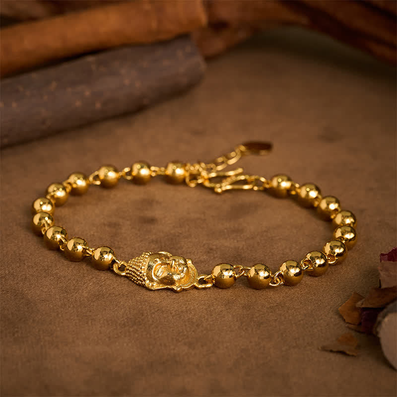 Buddha Stones Copper Buddha Beaded Serenity Bracelet - image 1