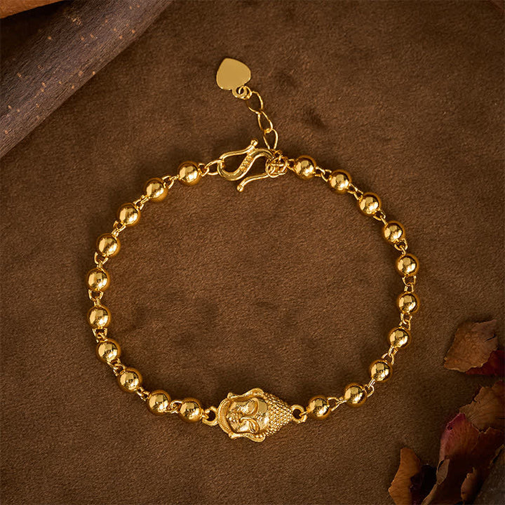 Buddha Stones Copper Buddha Beaded Serenity Bracelet - Buddha(Compassion ♥ Serenity) - image 0