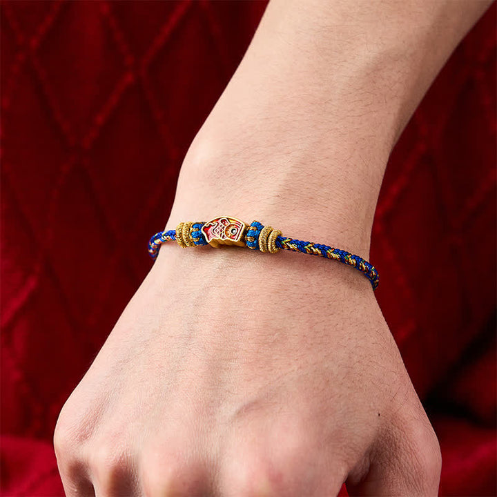 Buddha Stones Hand-Woven String Koi Fish Strength Rope Bracelet - image 19