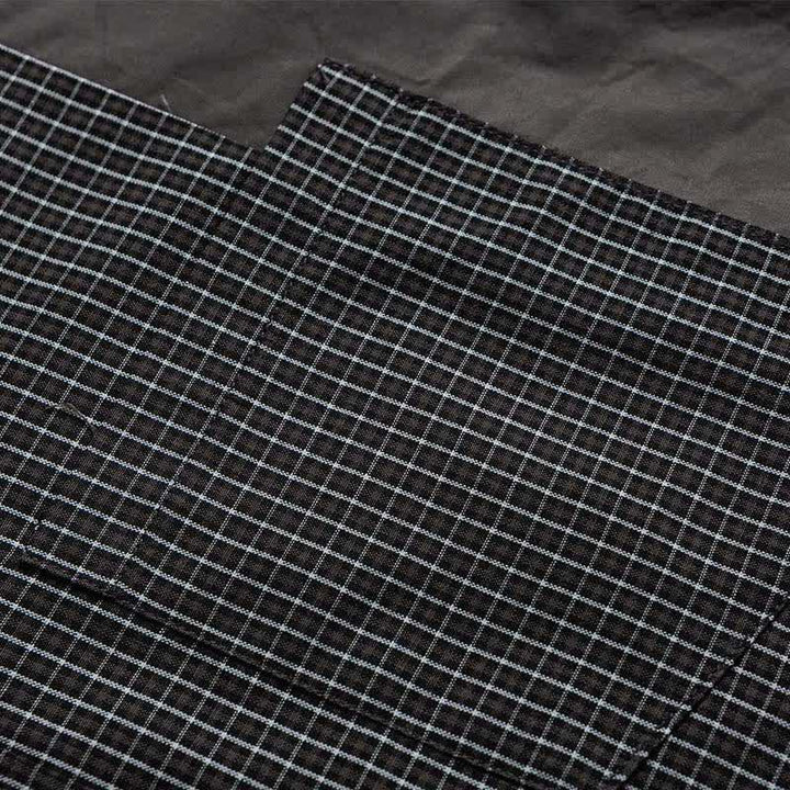 Buddha Stones Spring Fall Vintage Button-Up Plaid Men's Long Sleeve Shirts With Pocket - image 15