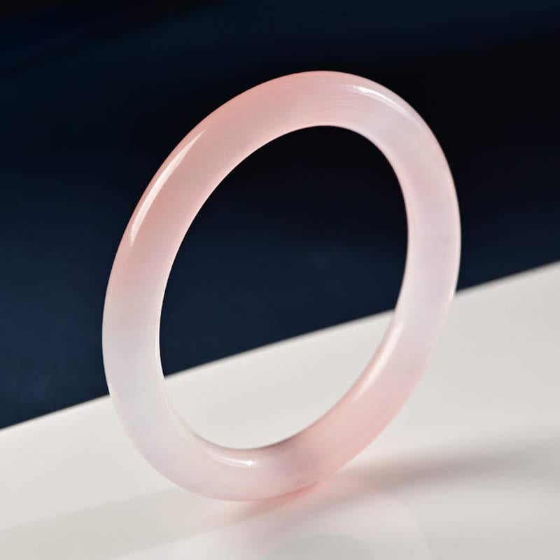 Buddha Stones Pink Crystal Love Warmth Bracelet Bangle - Round - 60-62mm - image 6