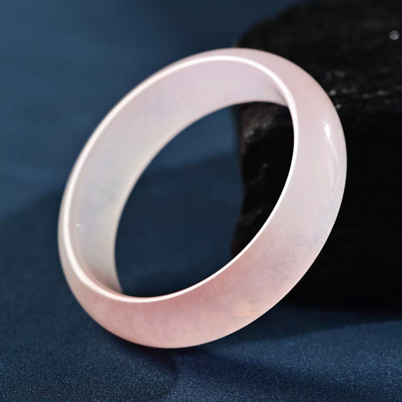 Buddha Stones Pink Crystal Love Warmth Bracelet Bangle - image 1