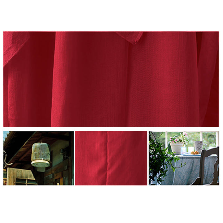 Buddha Stones V-Neck Midi Tunic Dress Wide Leg Pants Meditation Zen Practice Dance Clothing - image 17