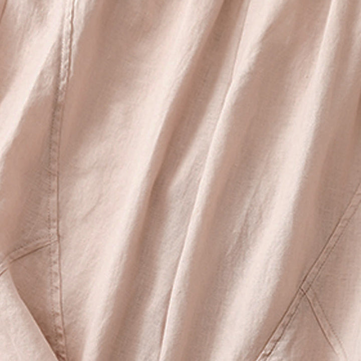 Buddha Stones Casual Plain Cropped Pants Women's Harem Pants With Pockets - image 25
