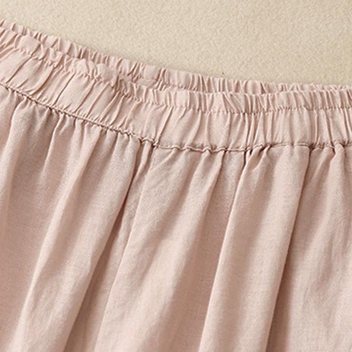 Buddha Stones Casual Plain Cropped Pants Women's Harem Pants With Pockets - image 21