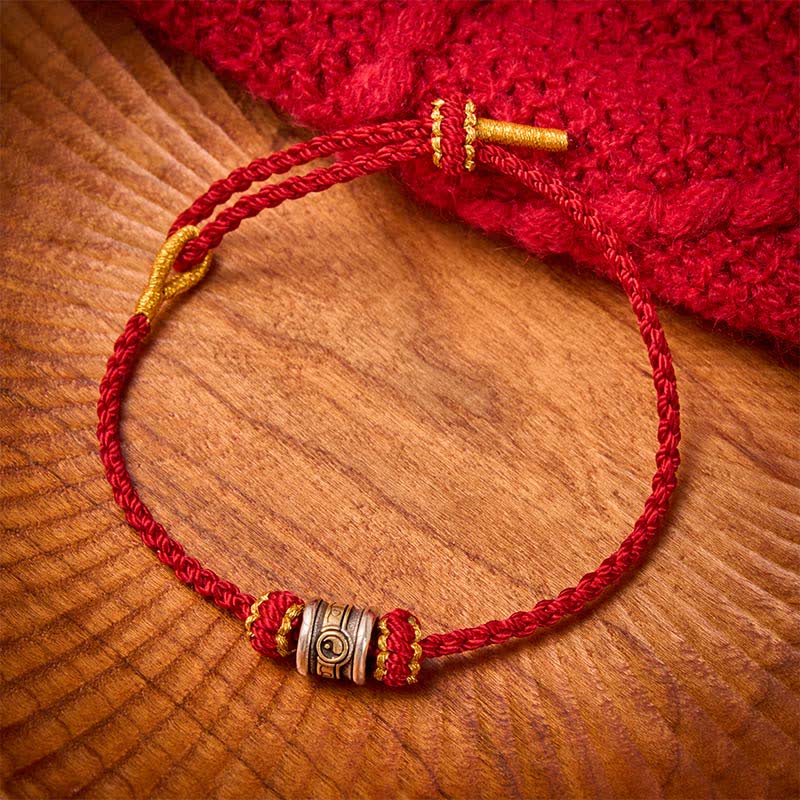 Buddha Stones Copper Yin Yang Red String Harmony Bracelet - image 16