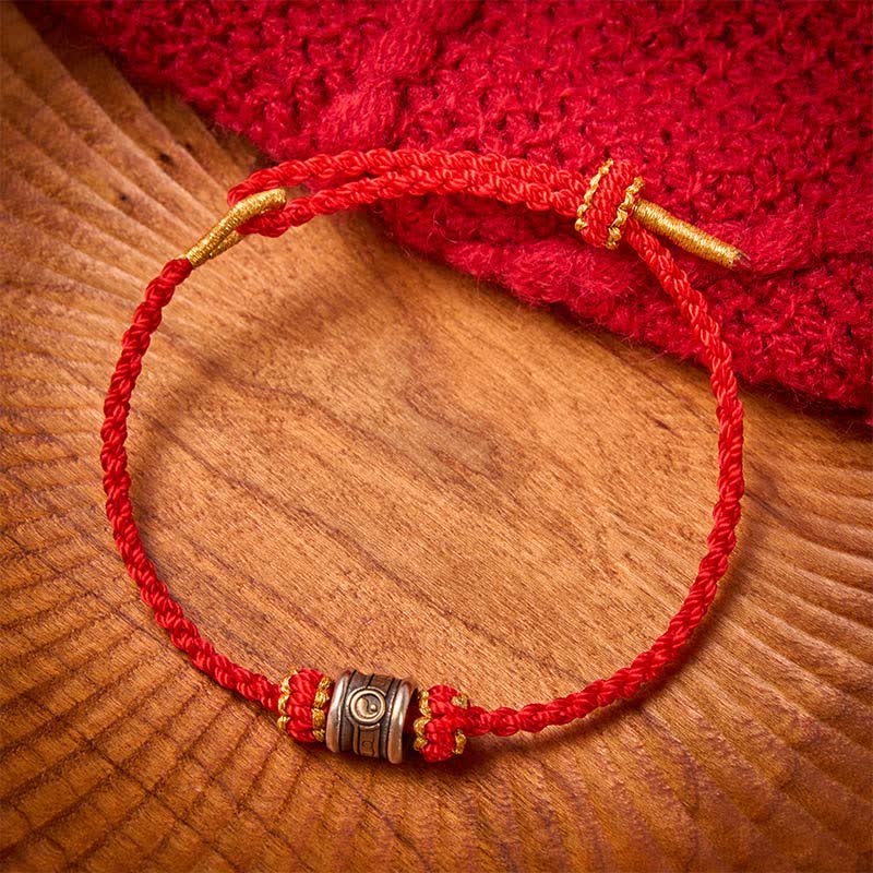 Buddha Stones Copper Yin Yang Red String Harmony Bracelet - image 3