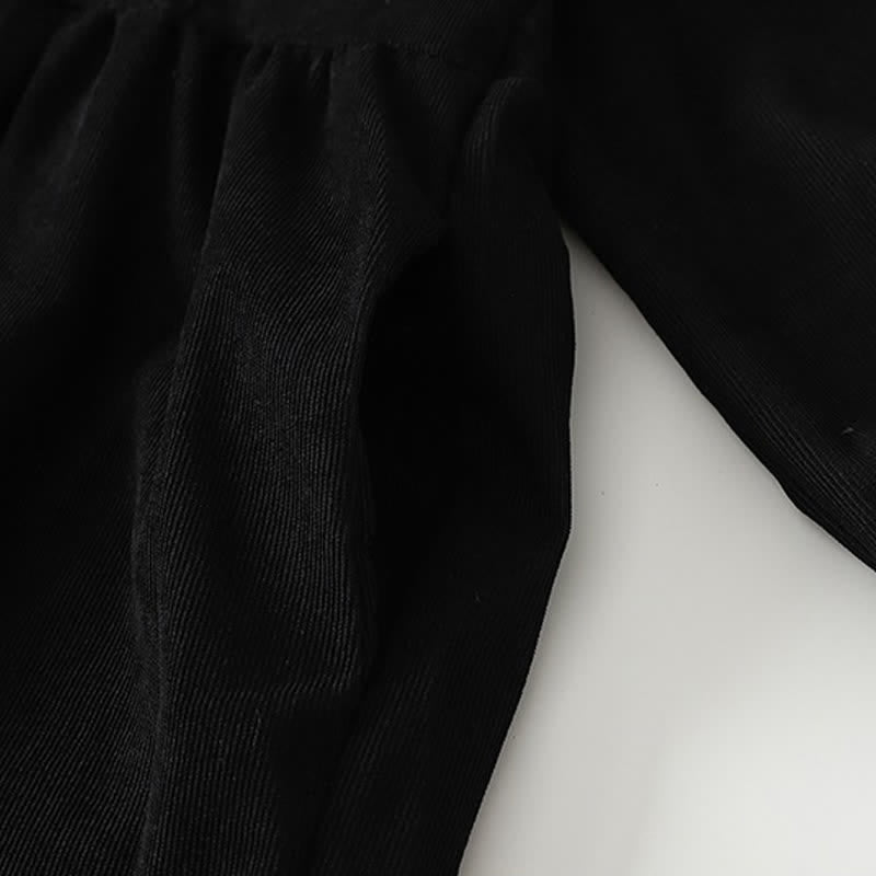 Buddha Stones Spring Fall Tang Style Vintage Button-Up Pleated Trim Solid Women's Long Sleeve Dress With Pocket - image 18